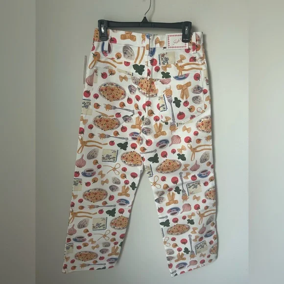 Lisa Says Gah Pasta Buon Appetito White Jean Pants - Picture 5 of 5